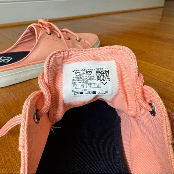 Sperry’s Slip-On Sneakers - Salmon Pink - Size USA 9, EUR 40 - Picture 7 of 7